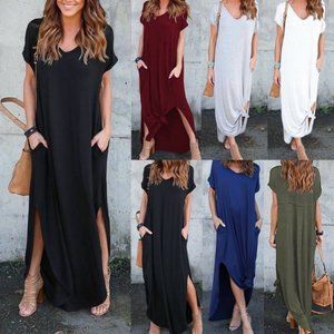 Women's Summer Boho Long Maxi Dress